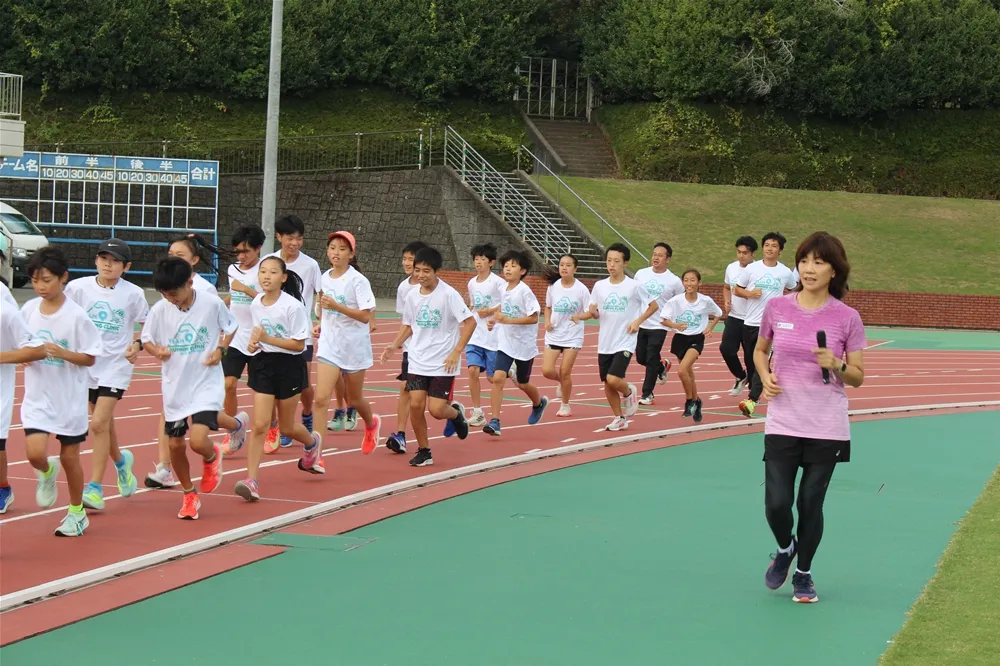 チームQランニングクリニックの様子(6)