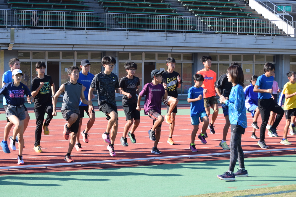 チームQランニングクリニックの様子(6)